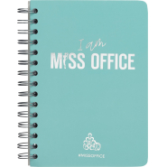 Тетрадь общая А5 Attache Miss Office 128л клетка гребень голубой с серебром Тетрадь общая А5 Attache Miss Office 128л клетка гребень голубой с серебром