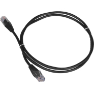 Патч-корд TWT TWT-45-45-0.3-BK UTP кат.5e, 0.3 м, черный