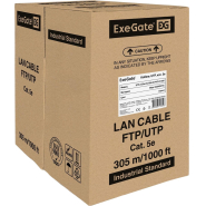 Кабель ExeGate UTP-2-C5e-CU-S24-IN-PVC-GY-305-FLUKE UTP