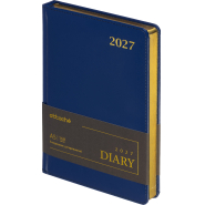 Ежедневник датированный 2027 Attache А5 168л 143x210 синий(золотистый срез)
